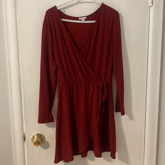Maroon wrap dress - Picture 1 of 1